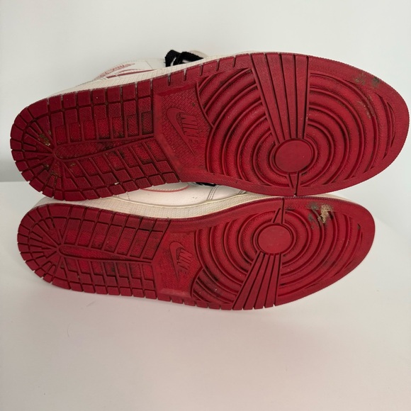 Nike Air Jordan 1 Mid Retro White / Red (554724-103) Mens Size 12 High OG - Picture 8 of 14